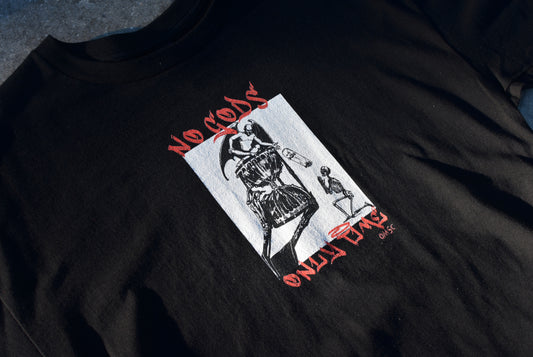 No Gods - Black Tee - Tall