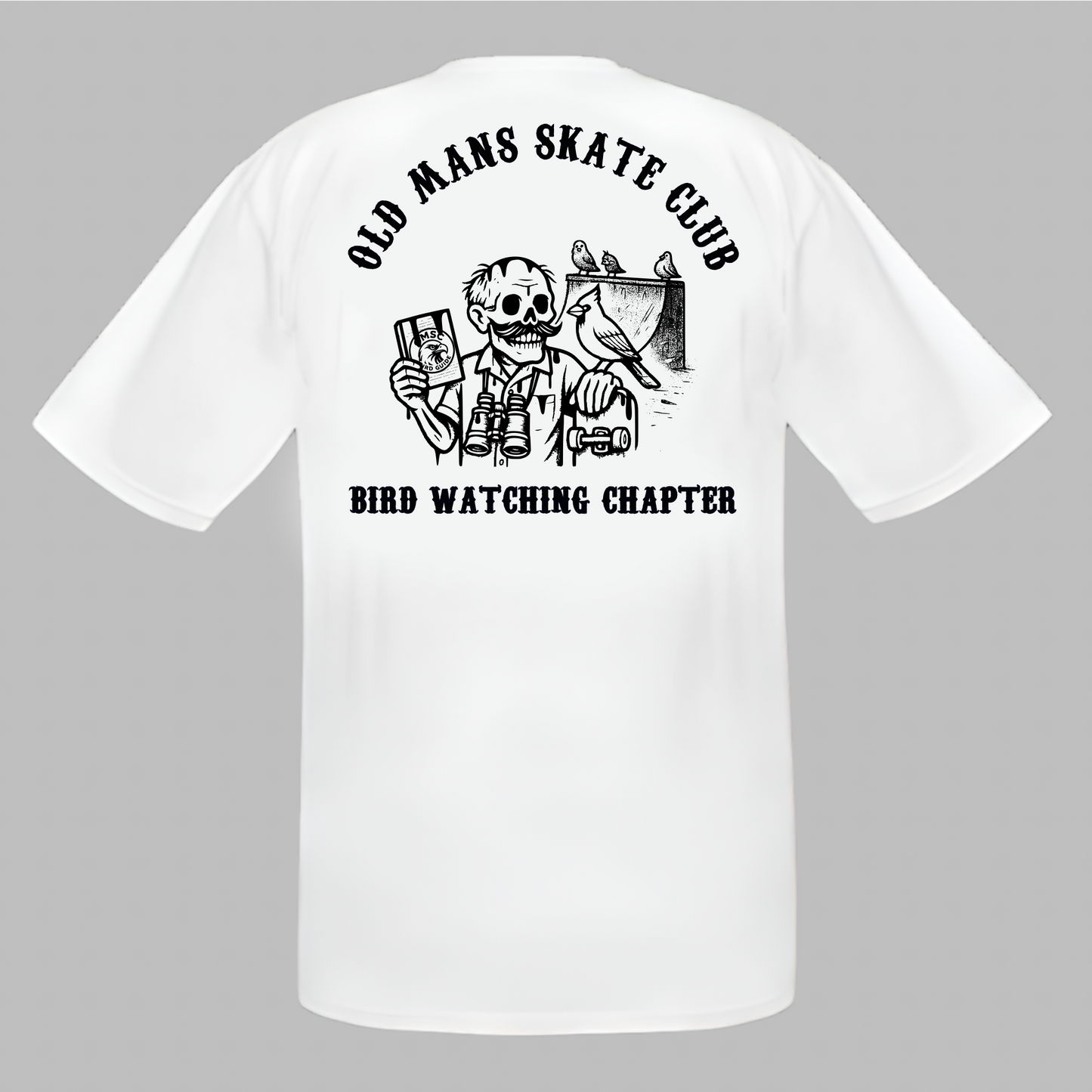 OMSC - Bird Watching - White Tee - Tall