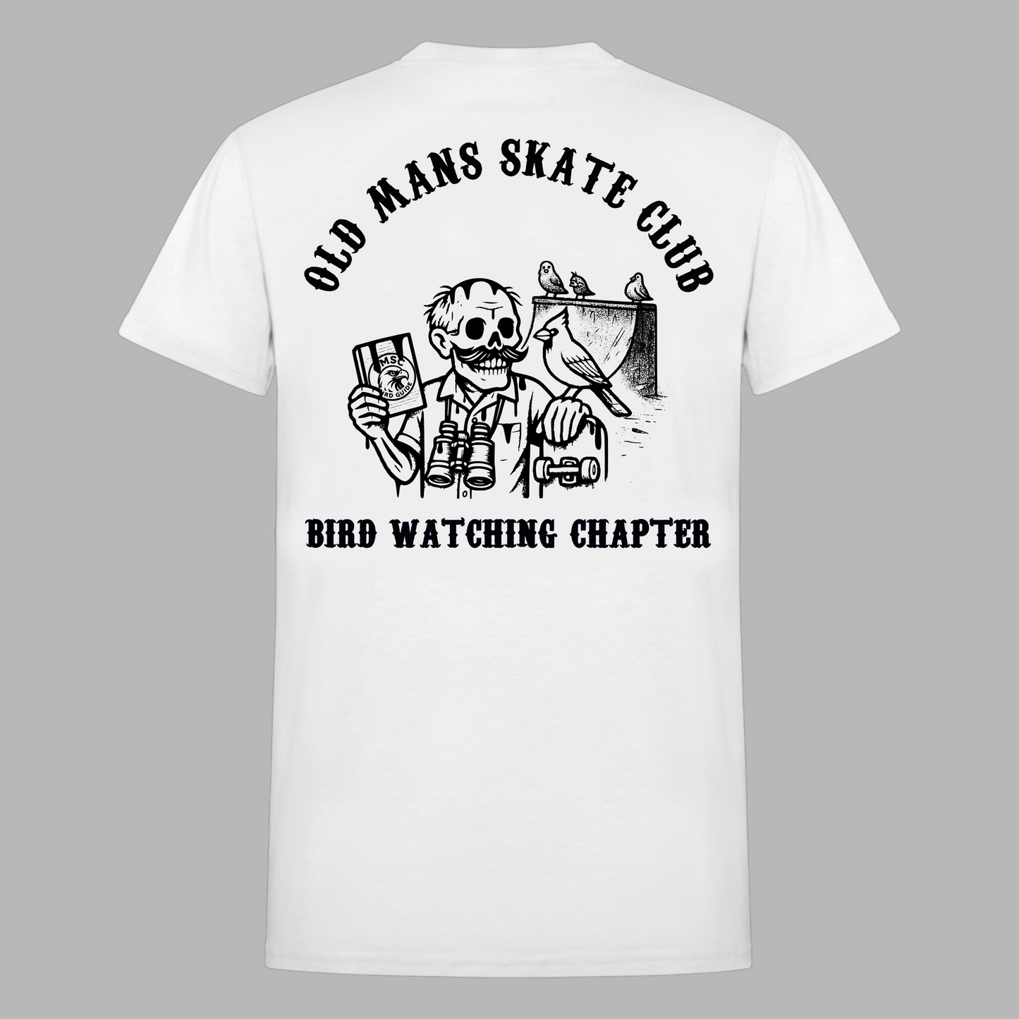 OMSC - Bird Watching - White Tee