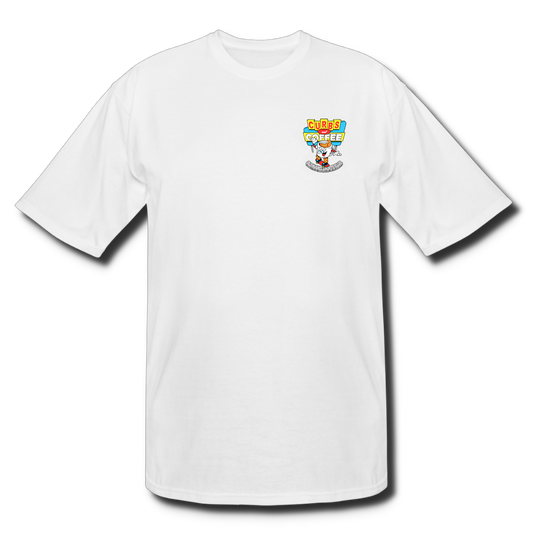 Curbs and Coffee - White Tee - Tall