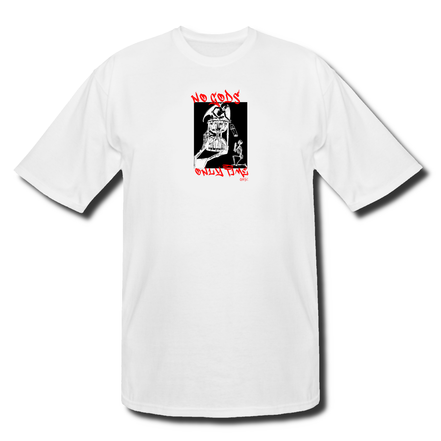 No Gods - White Tee - Tall